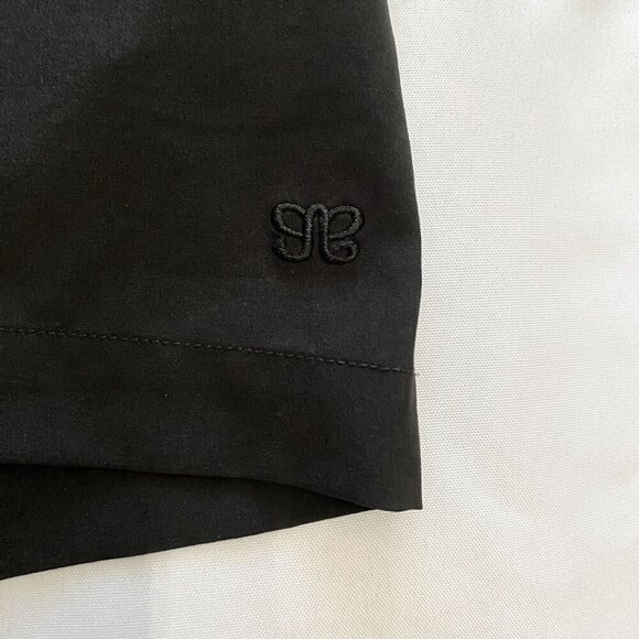 ALBION BLACK RUFFLE NYLON ELASTIC WAIST ROMPER - M - Picture 9 of 9